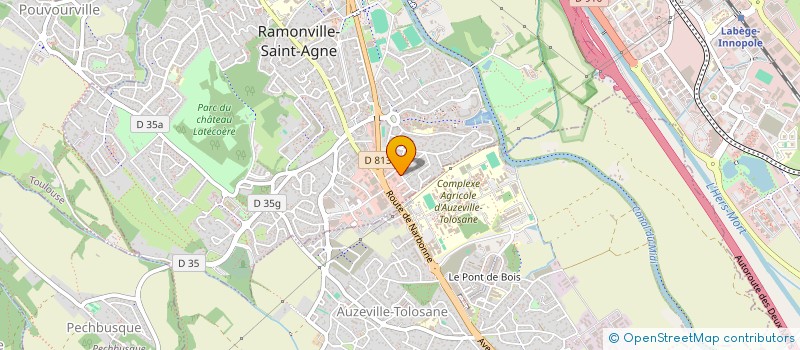 localisation de l'entreprise RAMONVILLE PRODUCTIQUE INDUSTRIE à RAMONVILLE-SAINT-AGNE