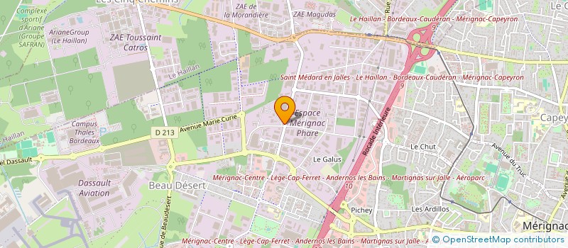 localisation de l'entreprise RAMOS  MERIGNAC