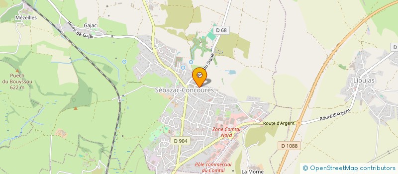 localisation de l'entreprise RAMOS  SEBAZAC-CONCOURES