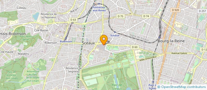 localisation de l'entreprise RAMOS B à SCEAUX