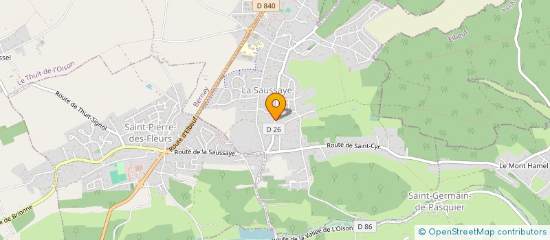 localisation de l'entreprise RAMOS CONSTRUCTION  LA SAUSSAYE