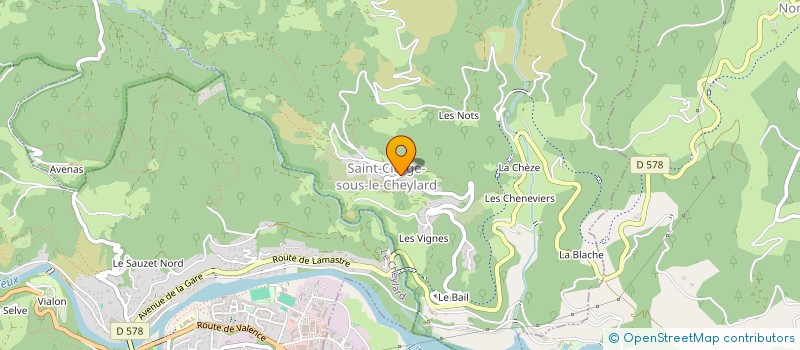 localisation de l'entreprise RAMOS EVENEMENTIEL  SAINT-CIERGE-SOUS-LE-CHEYLARD