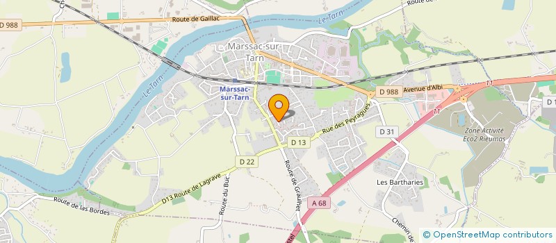localisation de l'entreprise RAMOS M. ET FILS à LAGRAVE