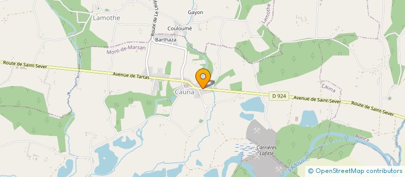 localisation de l'entreprise RAMOTECH  CAUNA