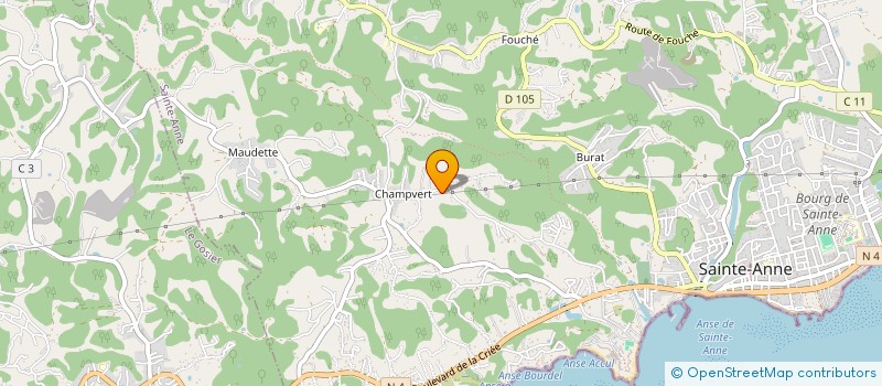 localisation de l'entreprise RAMOTHE à SAINTE-ANNE