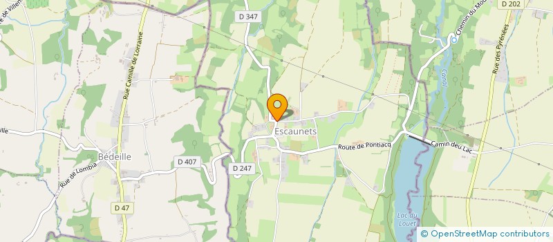 localisation de l'entreprise RAMOUNET  ESCAUNETS