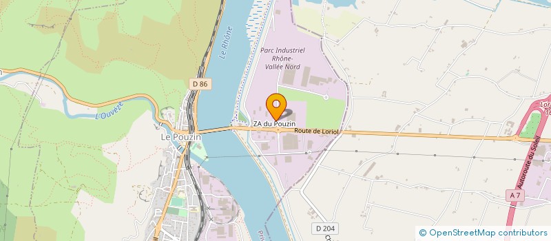 localisation de l'entreprise RAMPA MECA  LE POUZIN