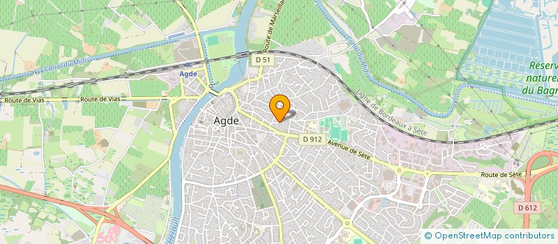 localisation de l'entreprise RAMPAGE ASSOS  AGDE