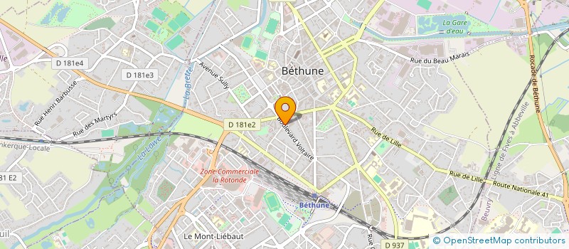 localisation de l'entreprise RAMPE ST PRY à BETHUNE