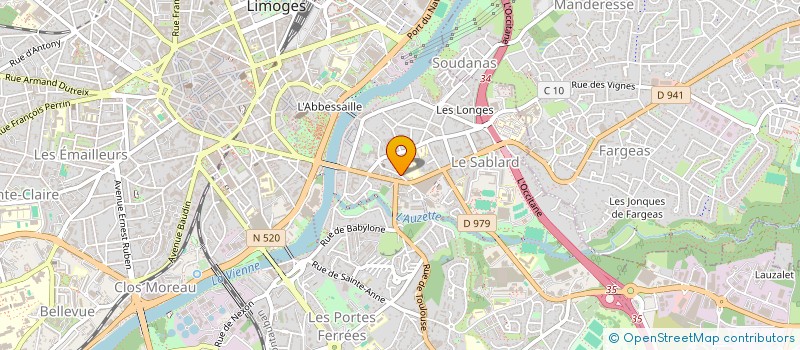 localisation de l'entreprise RAMPIN MICHELINE à LIMOGES