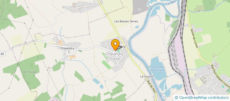 localisation de l'entreprise RAMSES à CHALANDRY-ELAIRE
