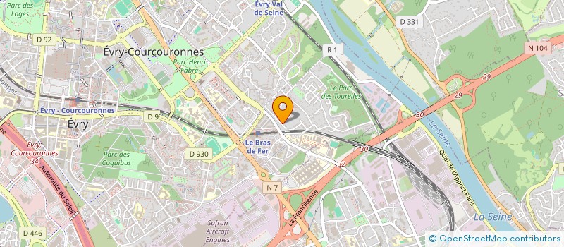 localisation de l'entreprise RAMSES T3P à EVRY-COURCOURONNES