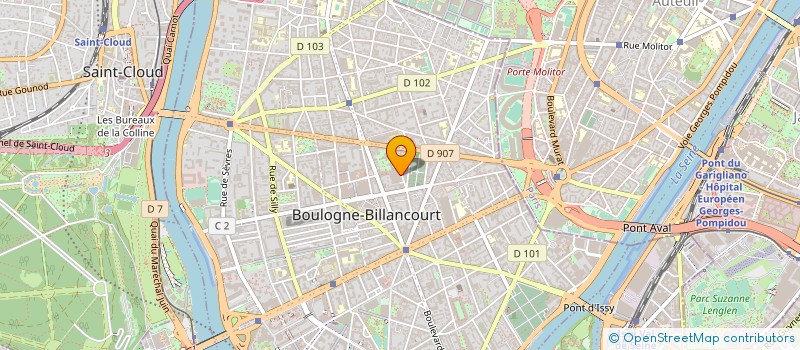 localisation de l'entreprise RAMURES  BOULOGNE-BILLANCOURT