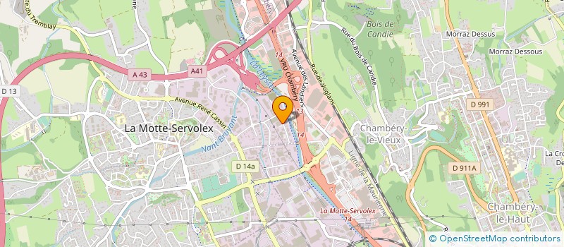 localisation de l'entreprise RAMUS INDUSTRIE à LA MOTTE-SERVOLEX