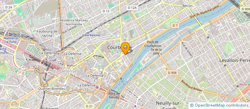 localisation de l'entreprise RAMY à COURBEVOIE