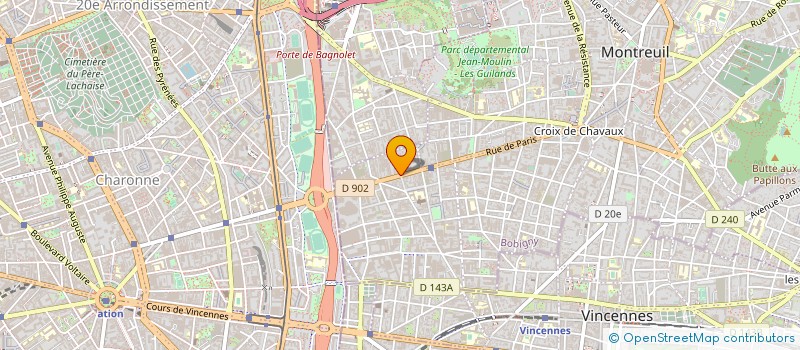 localisation de l'entreprise RAMY COM à MONTREUIL