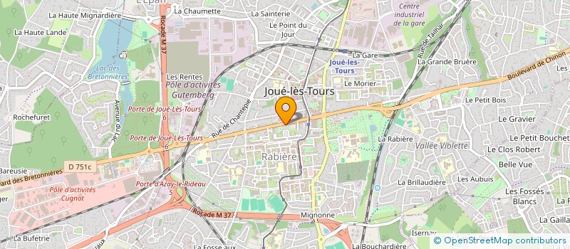 localisation de l'entreprise RAMY MODE à JOUE-LES-TOURS