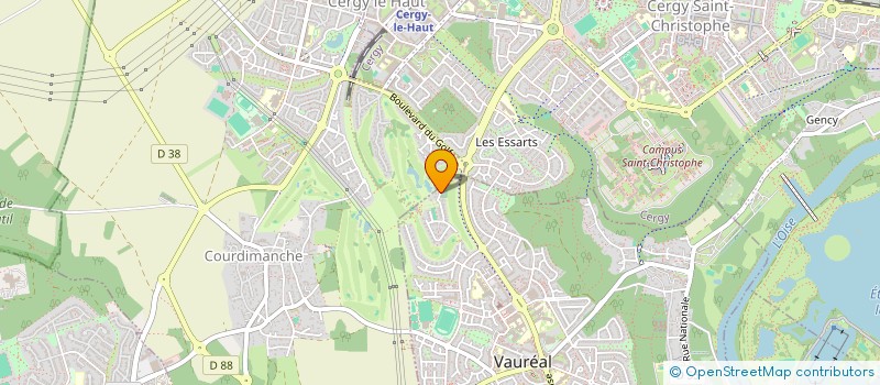 localisation de l'entreprise RAN CONSEIL  VAUREAL