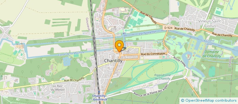 localisation de l'entreprise RAN INFORMATIQUE  CHANTILLY