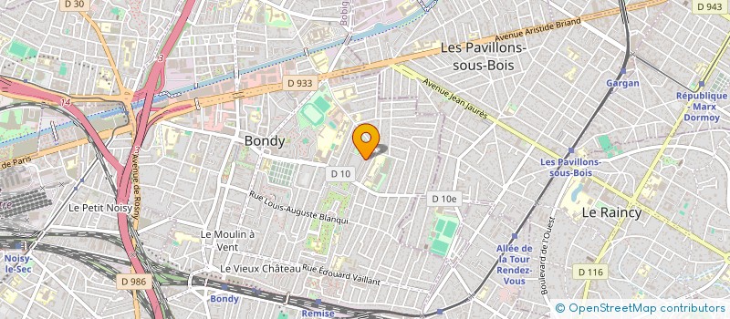 localisation de l'entreprise RANA  BONDY