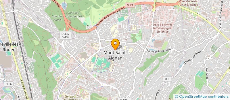 localisation de l'entreprise RANA ARBOREA  MONT-SAINT-AIGNAN