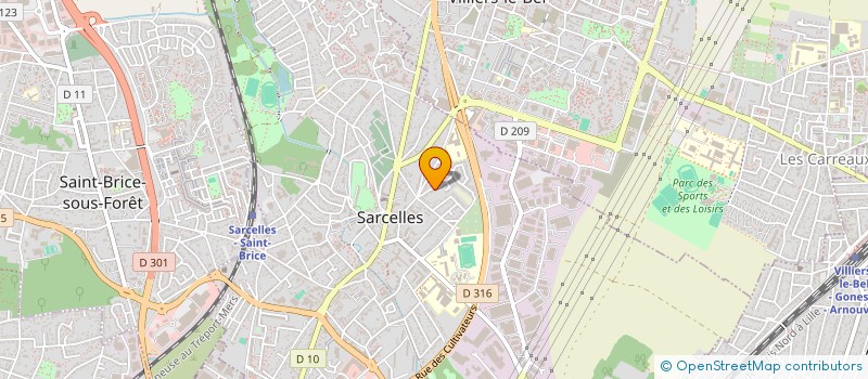 localisation de l'entreprise RANA GOLD à SARCELLES