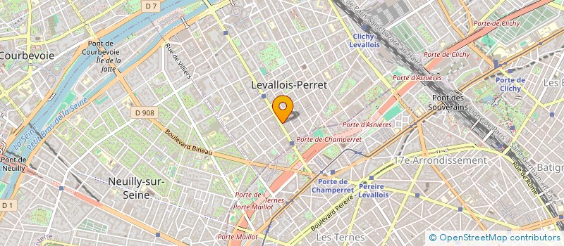 localisation de l'entreprise RANAJ à LEVALLOIS-PERRET