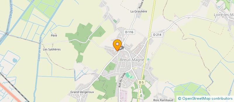 localisation de l'entreprise RANAMA  BREUIL-MAGNE