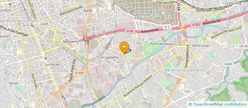 localisation de l'entreprise RANARISON PNEUS à MARSEILLE