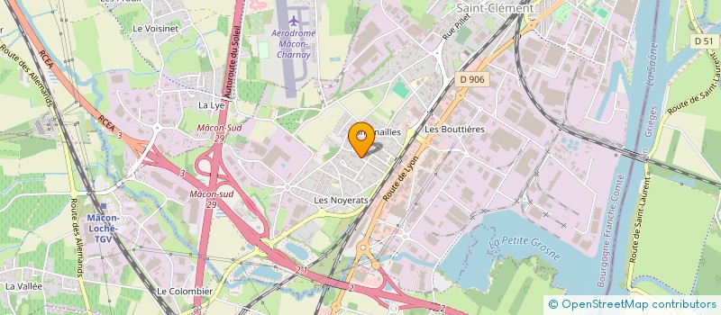 localisation de l'entreprise RANBAT à MACON