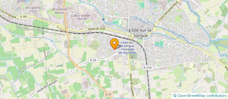 localisation de l'entreprise RANC  L'ISLE-SUR-LA-SORGUE