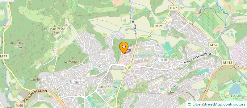 localisation de l'entreprise RANC DE BANES  CLAPIERS