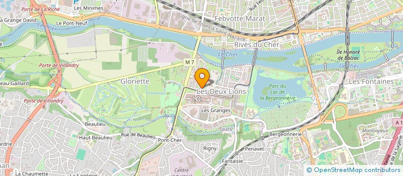 localisation de l'entreprise RANCE - LINARD  TOURS