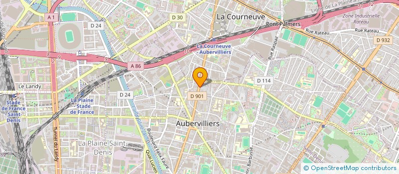 localisation de l'entreprise RANCH BRASSERIE  AUBERVILLIERS