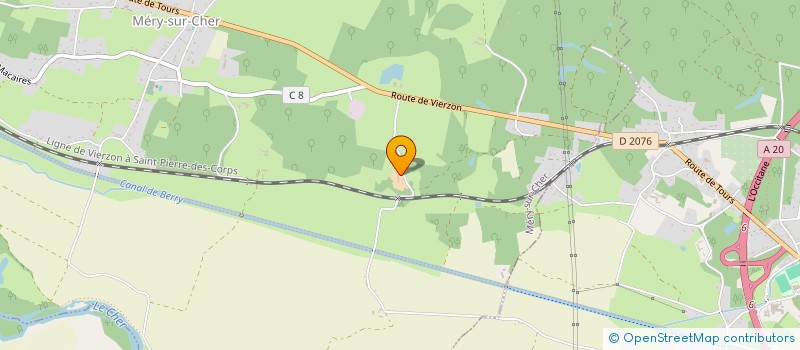 localisation de l'entreprise RANCH DE MONTEVRY  MERY-SUR-CHER