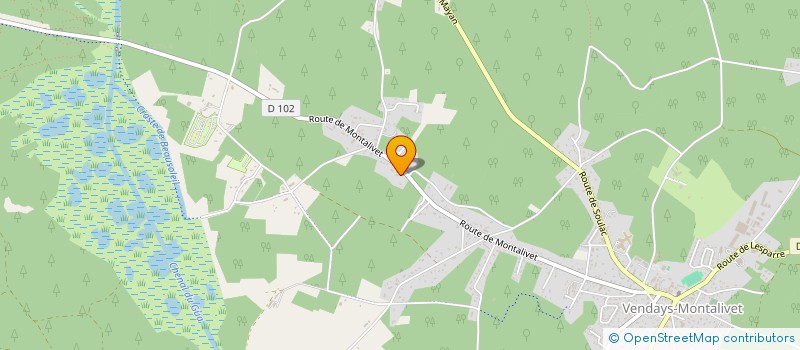 localisation de l'entreprise RANCH DU REGUEYRAT  VENDAYS-MONTALIVET