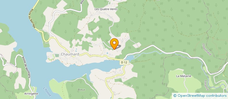 localisation de l'entreprise RANCH RUISSEAU RAGOT à CHAUMARD