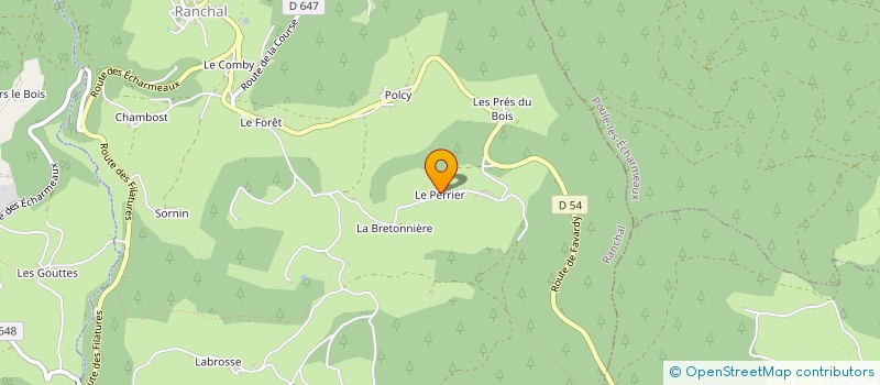 localisation de l'entreprise RANCHAL SUD  RANCHAL