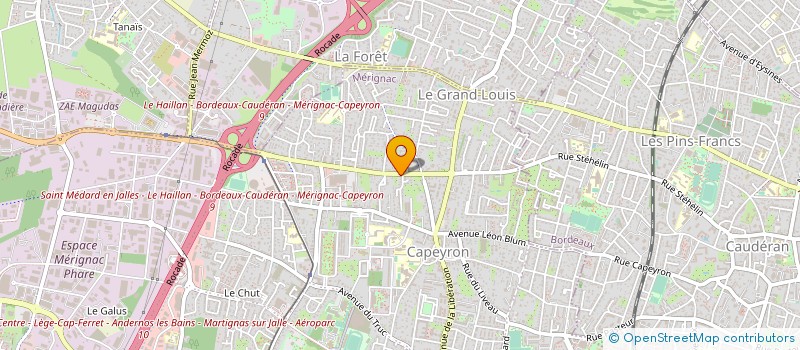 localisation de l'entreprise RANCHERE à MERIGNAC
