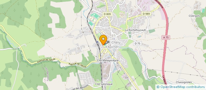 localisation de l'entreprise RANCINE 48  SAINT-CHELY-D'APCHER