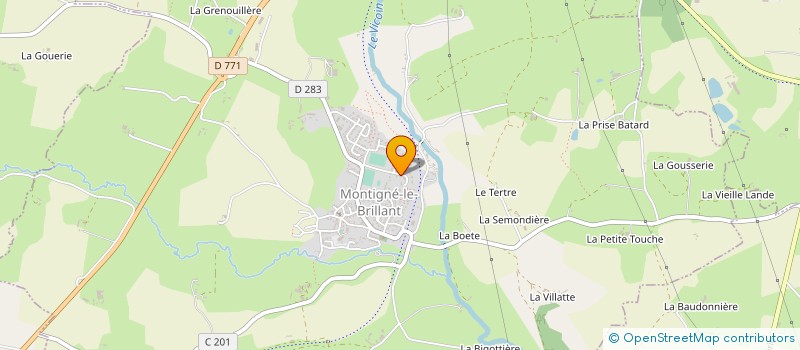 localisation de l'entreprise RANCON  MONTIGNE-LE-BRILLANT