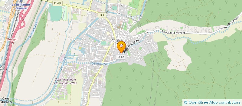 localisation de l'entreprise RANCURE  ORAISON