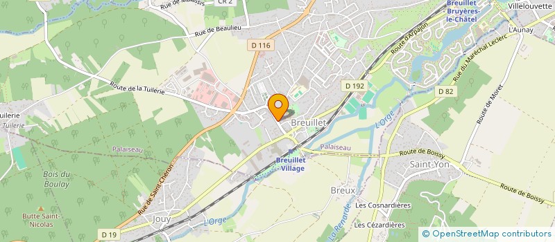localisation de l'entreprise RANCY VTC à BREUILLET