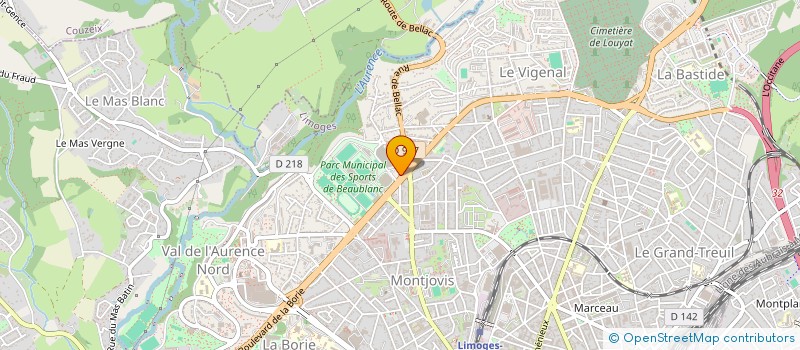 localisation de l'entreprise RAND'AMIS à LIMOGES