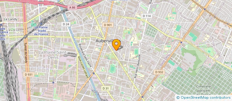 localisation de l'entreprise RAND' AUBER  AUBERVILLIERS