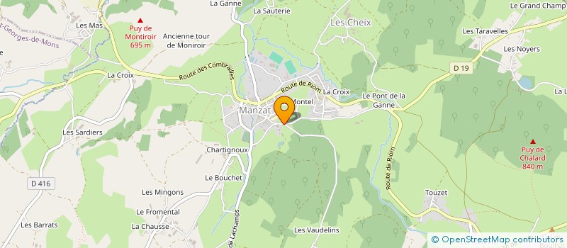 localisation de l'entreprise RANDANTER  COMBRONDE