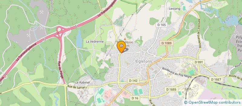 localisation de l'entreprise RANDH à EGLETONS