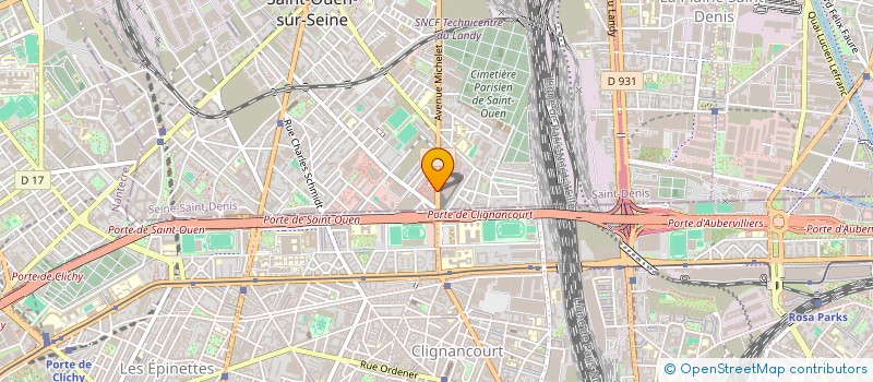 localisation de l'entreprise RANDHALL 2 à SAINT-OUEN-SUR-SEINE