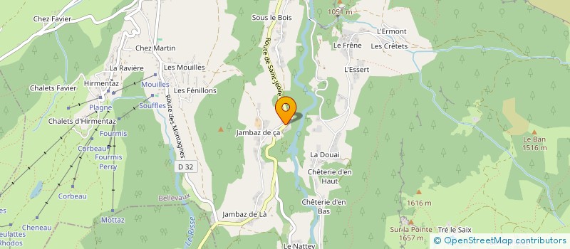 localisation de l'entreprise RANDO ALPINE  BELLEVAUX