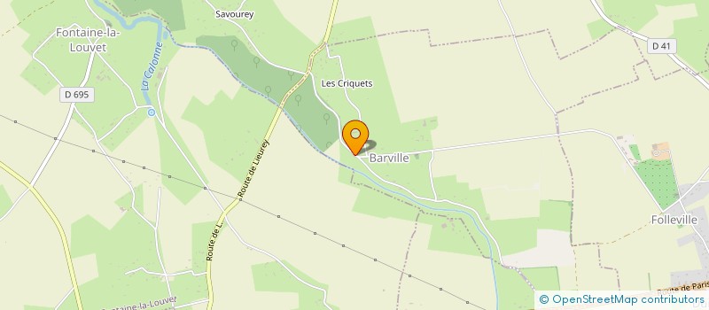 localisation de l'entreprise RANDO CALONNE  BARVILLE